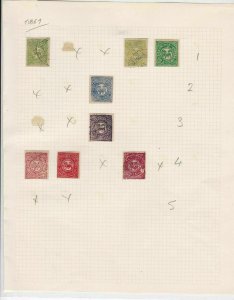 Tibet Stamps Album Page  ref R 17914