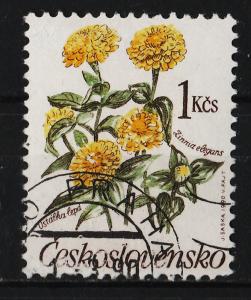 Czechoslovakia 1990 Flowers 1k (1/4) USED