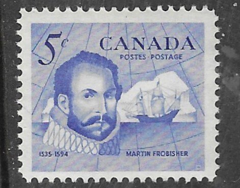 Canada # 412  Explorer Frobisher & Ship    (1)   Mint NH