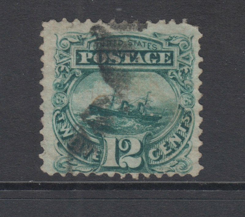 US Sc 117 used 1869 12c S.S. Adriatic G Grill, Scarce