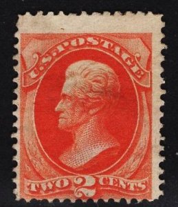 US Stamp #178 2c Vermillion Jackson MINT NO GUM SCV $100