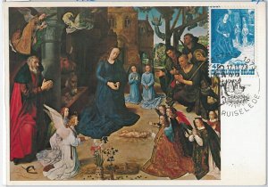 57100 - BELGIUM - POSTAL HISTORY: MAXIMUM CARD 1973 - ART & RELIGION-