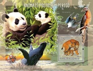 S. TOME & PRINCIPE 2006 - Endangered Animals S/s - YT 331,  Mi 2797/BL.547