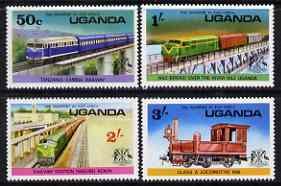 UGANDA - 1976 - Railways  - Perf 4v Set - Mint Never Hinged