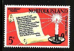 Norfolk Is.-Sc#115- id8-unused NH set-Christmas-1967-