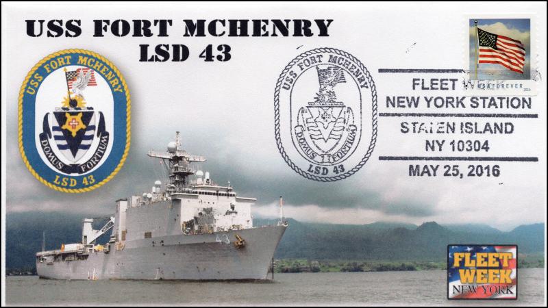 2016, USS Fort McHenry, Fleet Week NY, Navy, LSD 43, 16-270