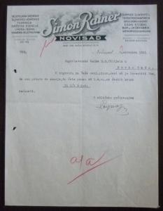 JUDAICA - EARLY ADVERTISING DOCUMENT - MEMO PAPER R! austria yugoslavia J63