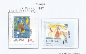 LITHUANIA - 1997 - Europa -  Perf 2v Set - M L H