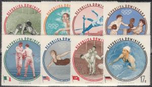 Dominican Repub #525-9, C115-7  MNH F-VF  (SU4735)