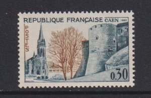France   #1066  MNH  1963  ramparts Caen