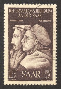 Saar Scott B83 UVLH - 1951 John Calvin & Martin Luther Issue - SCV $7.25