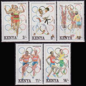 KENYA 1992 - Scott# 578-82 Olympics Set of 5 NH