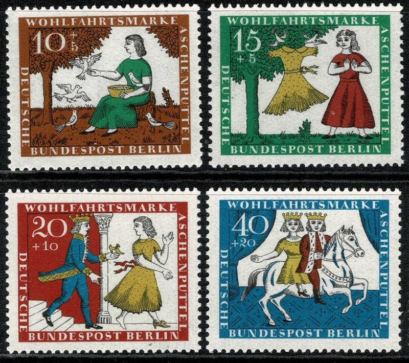 GERMANY BERLIN 1965 HUMANITARIAN FUND SET MINT (NH) SG B277-B280 P.14 SUPERB