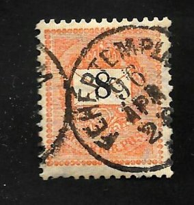 Hungary 1898 - U - Scott #39