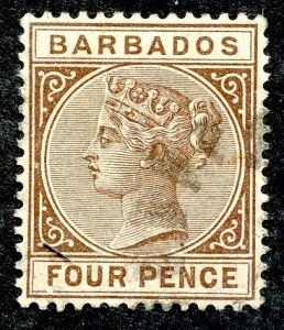 Barbados, Scott #65, Used