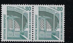 Germany Bund Scott # 1528, mint nh, pair, variation sheet print