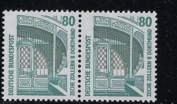 Germany Bund Scott # 1528, mint nh, pair, variation sheet print
