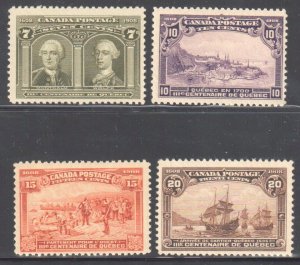 Canada #96 to 103 Mint Fine to XF NH Set C3,060.00 Quebec Tercentenary Issue