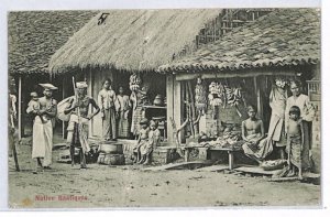 CEYLON KEVII Postcard *NATIVE BANTIQUES* Ethnic PPC FINLAND Tampere 1909 PJ164