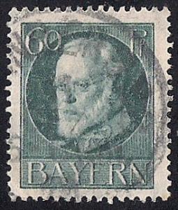 Bavaria #107 60PF Prince Regent Luitpold used VF