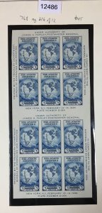 MOMEN: US STAMPS # 768 UNUSED NO GUM BLOCK OF 12 $45 LOT #12486