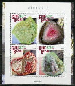 GUINEA BISSAU 2020 MINERALS  SHEET  MINT NH