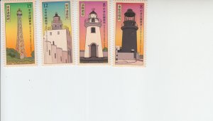 2019 Taiwan Lighthouses (4)   (Scott 4506-09) MNH