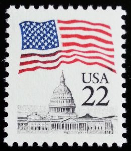1985 22c Flag over Capitol Dome Scott 2114 Mint F/VF NH