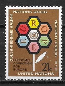 United Nations 231 25th ECE set MNH