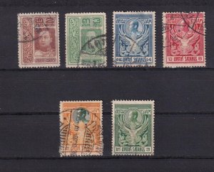 SA20a Thailand 1910's selection of used stamps