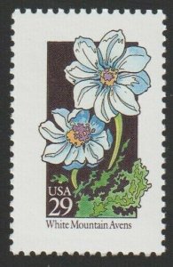 1992 29c Wildflowers: White Mountain Avens Scott 2661 Mint F/VF NH