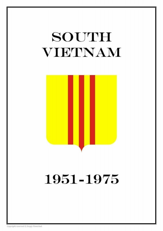 South Vietnam 1951-1975 PDF (DIGITAL) STAMP ALBUM PAGES 