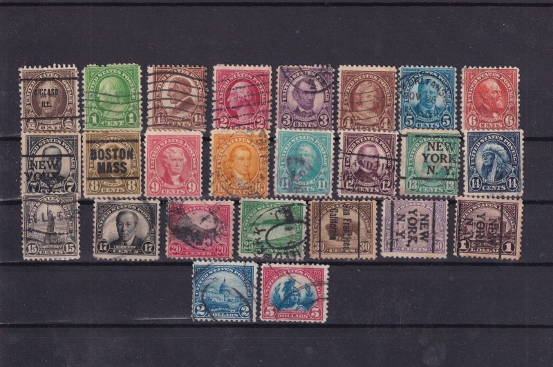 U.S.: Sc #551-573, Used (F32557)