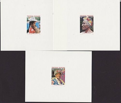 FRENCH POLYNESIA 1987 Faces of Polynesia set of 3 proofs....................4069 