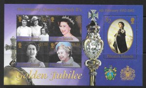 PITCAIRN ISLANDS SGMS613 2001 GOLDEN JUBILEE  MNH