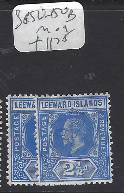 LEEWARD ISLANDS (P1610B)  KGV  2 1/2D  SG 50, 50B   MOG