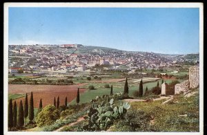 PALESTINE BRITISH MANDATE 1939 PICTORIAL POSTCARD HAIFA TO LONDON