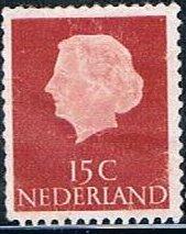 Netherlands 346, 15c Queen Juliana, used, VF