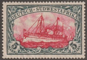 EDSROOM-21839 German Southwest Africa 34 LH 1906 Top Value Kaiser's Yacht CV$35
