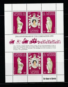 Cayman Islands 404 Set MNH Queen Elizabeth 25th Anniversary Coronation  (B)