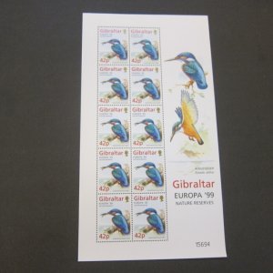 Gibraltar 1999 Sc 796 Bird sheet(10) MNH