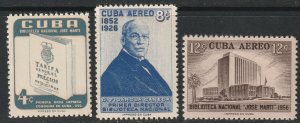 Cuba 1957 Sc 582,C167-8 set MNH**