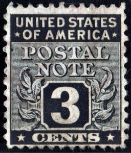 SC#PN3 3¢ Postal Note Single (1945) Used