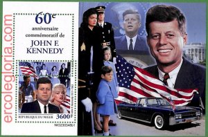 B1665 - NIGER - ERROR MISPERF Stamp Sheet - 2023 - John F. Kennedy-