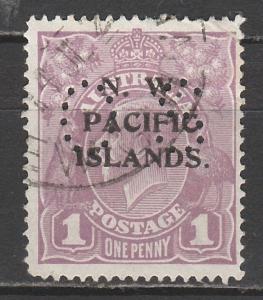 NWPI NEW GUINEA 1919 KGV OS 1D USED 