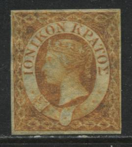 Ionian Islands QV 1859 (1/2d) orange unused no gum