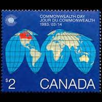 CANADA 1983 - Scott# 977 Commonwealth Day Set of 1 NH no gum