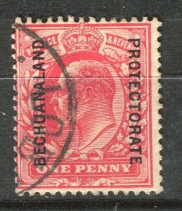 BECHUANALAND; 1903-4 early ED VII issue fine used Shade of 1d. value