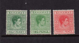 Bahamas 1951 Sc 154-6 set MNH