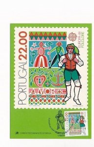 D88514 Europa CEPT 1981 Folklore Maximum Card Portugal